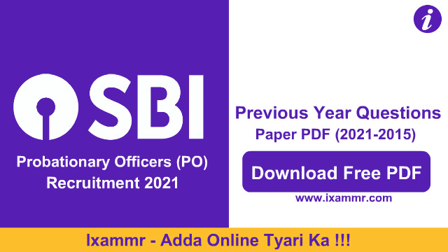 SBI PO Previous Year Questions Paper PDF